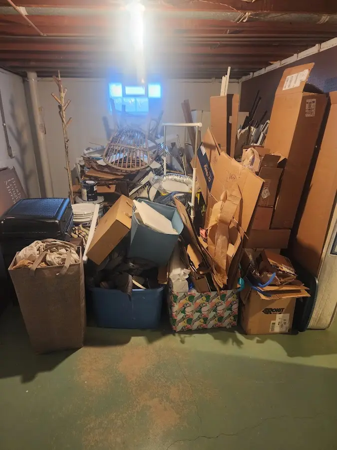 Roll-off dumpster container at job site for Roll Off Dumpster Rental in Port Salerno